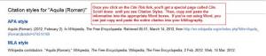 How to use the Wikipedia cite feature.