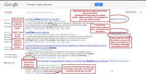 Using Google Scholar.